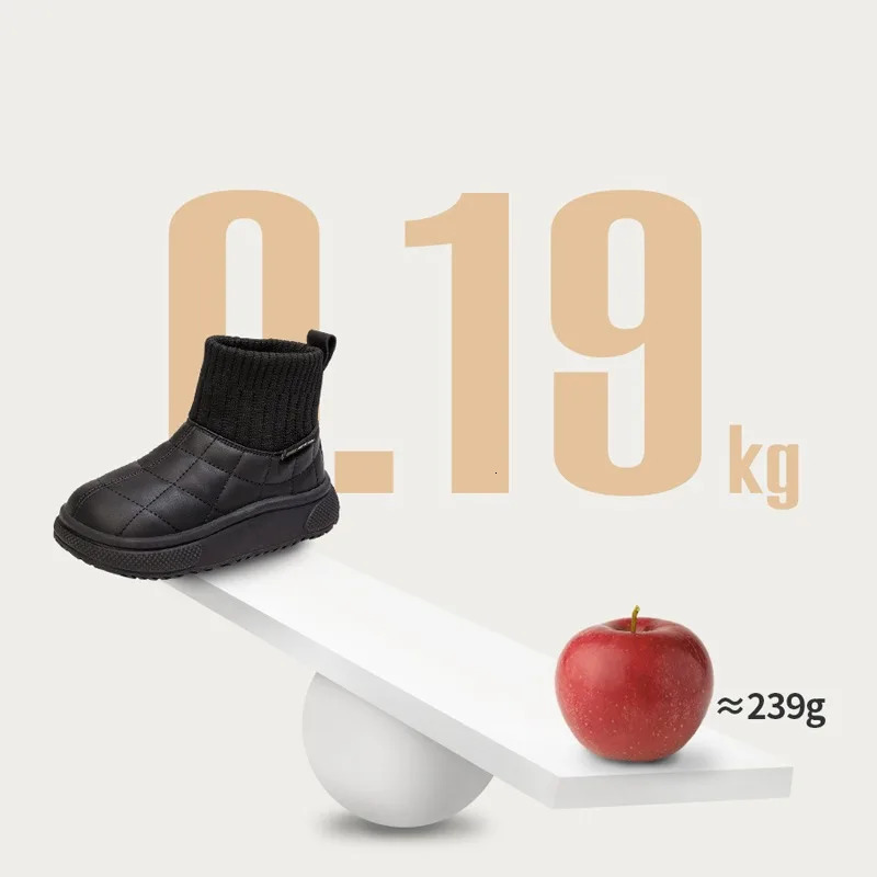 Baby Winter Boots Winter Fashion Ankle Shoes Unisex Kids Snow Boots Waterproof Baby Boys Girls Casual Plush Warm Toddler Shoes 241028