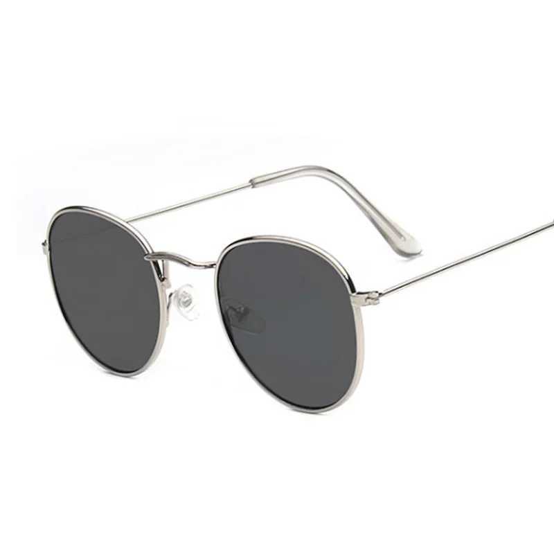 Metal Small Round Sunglasses Woman Vintage Brand Travel Classic Sun Glasses Female Fashion Retro Lunette De Soleil FemmeX241028