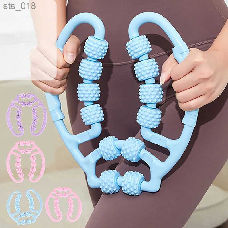 Accessories Circular Leg Massager Multi functional Relaxing Muscle Fascia Release Roller Yoga Fitness Body Massage Manual Tool H241031