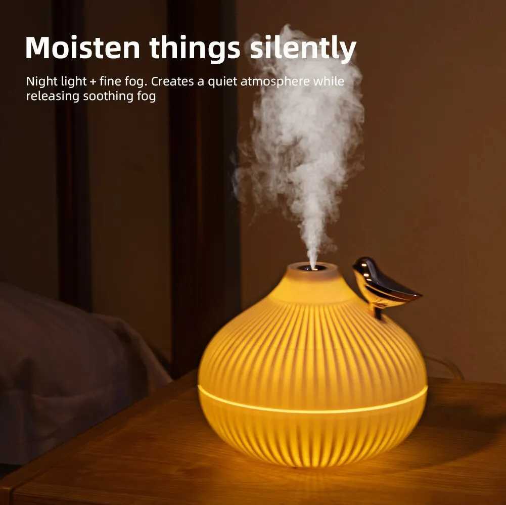 Newly designed 300ml small onion air humidifier Ara diffuser portable LED steam intelligent mist Usb humidifier Y241104