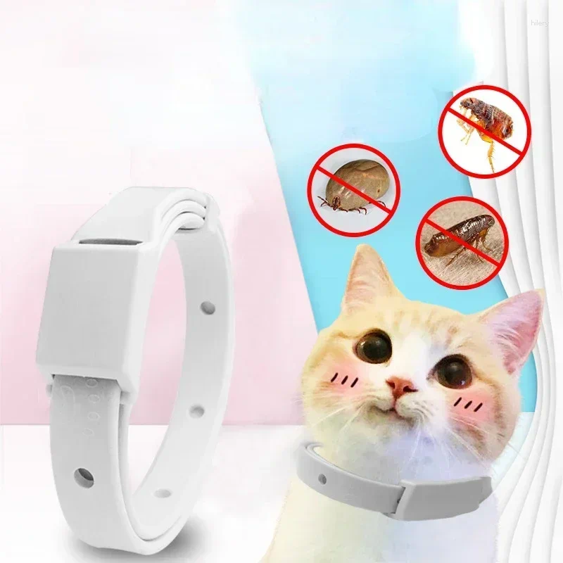 Dog Collars Silicone Anti Flea Tick Pet Collar Cats Small Dogs Accessories Supplies 8 Months Antiparasitic Protection