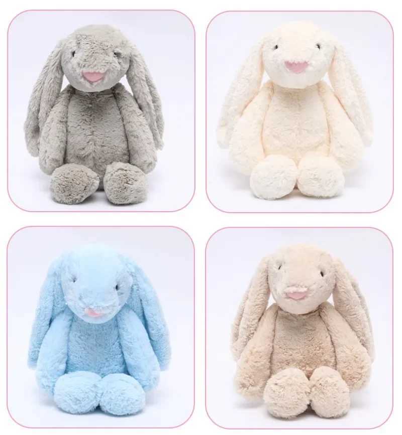 30/40cm Cute Plush Toys Stuffed Toy Rabbit Doll Baby Sleeping Companion Cute Plush Long Ear Rabbit Doll Pillow Childrens Gift X241028