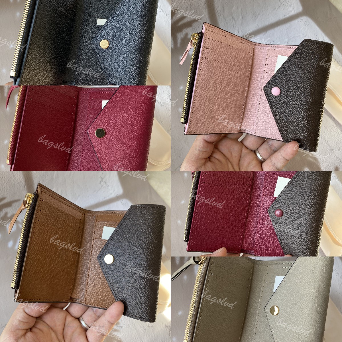 designer wallet women card holder wallet designer purse small wallet luxury wallet coin purse woman wallet fold wallet zipper short wallets Fashion Purses with box