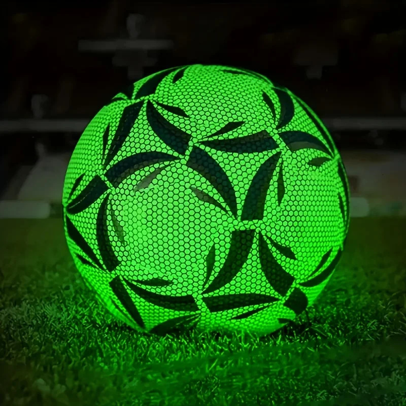 1 Pro size 5 football - durable machine sewn and glow in the dark n suitable for all day matches 241028