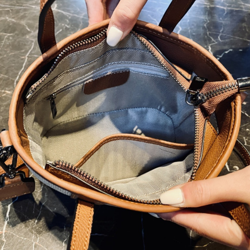 Genuine Leather Casual HandBag 2023 New High Capacity Shoulder Bags Fashion Brand Designer Trends Handbag ddmymoon