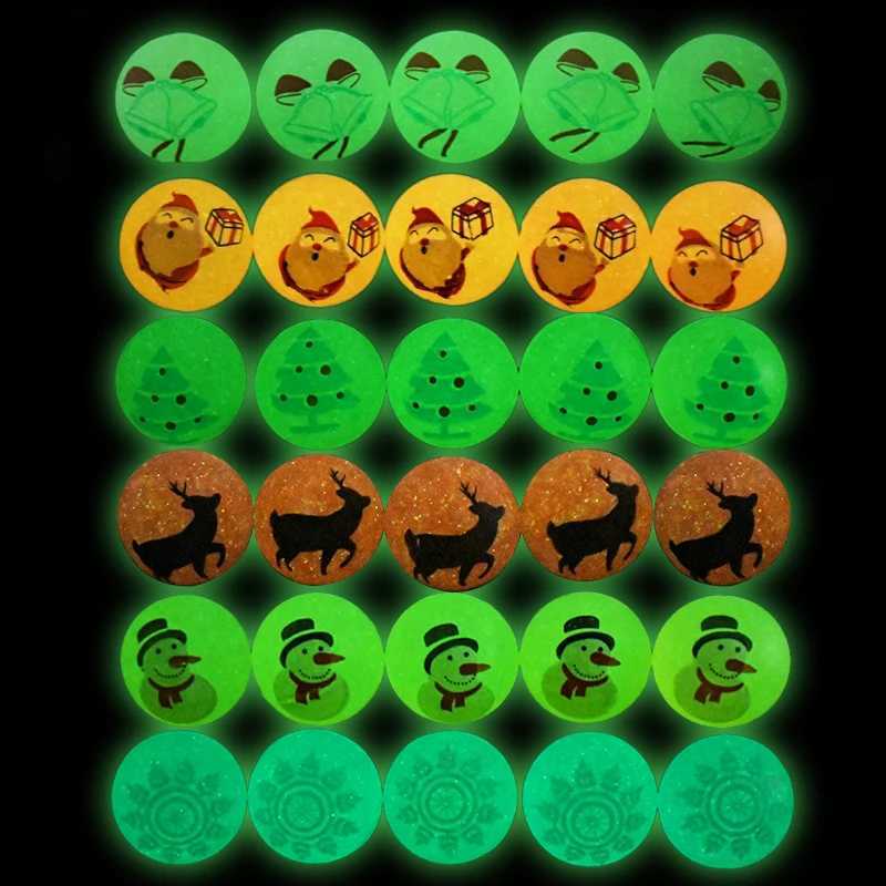 10/30 Christmas glow in the dark bouncing balls childrens birthday party game gifts rubber bouncing ball toys Pinata Goodie bag fillers W241029