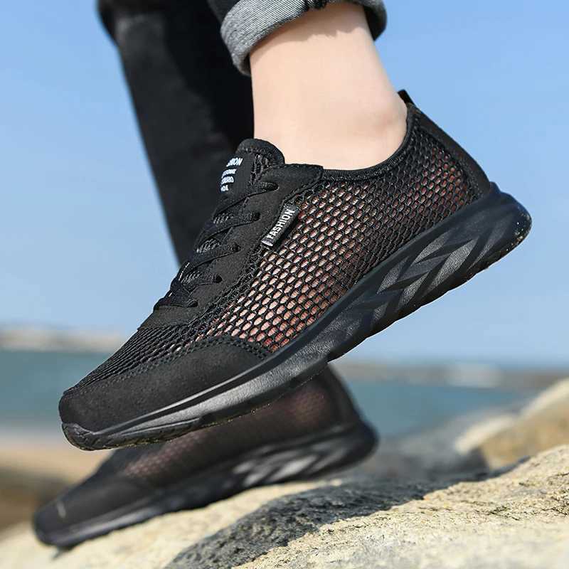 High Quality Mesh Mens Casual Shoes Summer Breathable Sports Shoes Comfortable and Lightweight Walking Shoes Mens Running Sports Shoes T241029