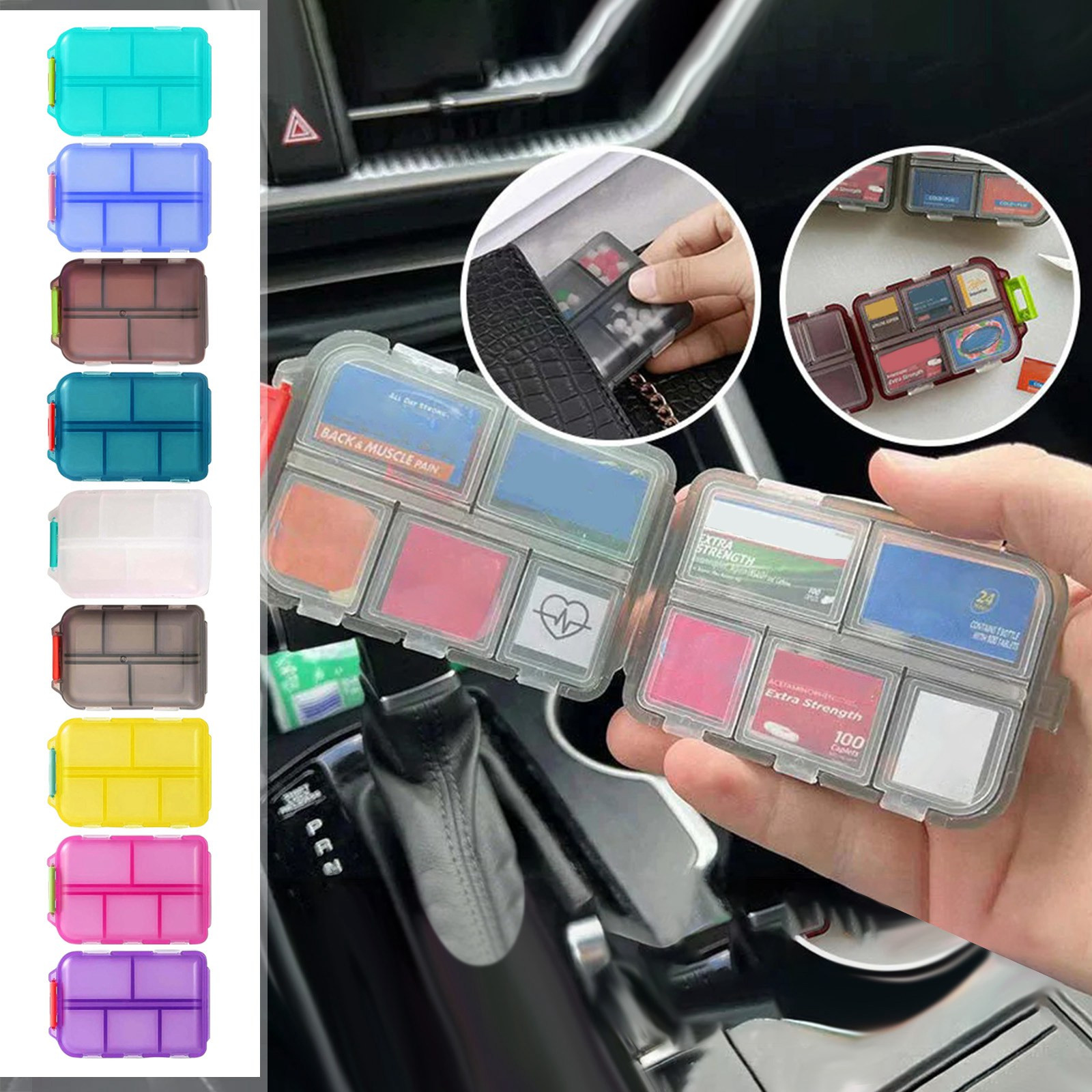 Organizer With Labels Travel Daily Container Medication Organizer Storage Organizer Travel Best Need Case 7 Day Organize