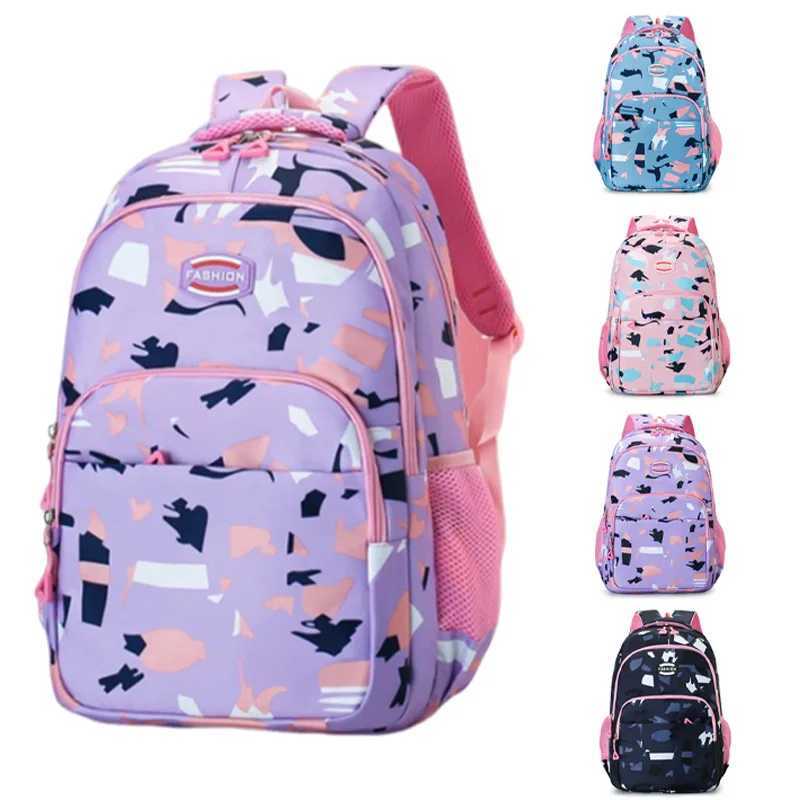 CMM Primary Child School Backpacks Large Capacity Orthopedic for Book Bag Camo Girls Backpack 241029