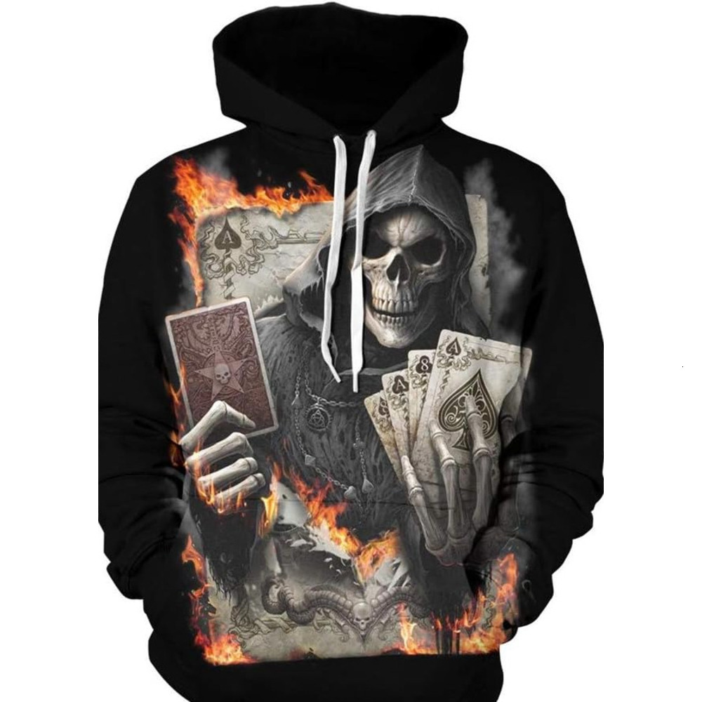Hoodie for Mens Womens Soul Mens Skull Pattern 3D Print Fashion Dream linkage Design Hoodies Sweatshirt Graphic Hoodies sweatshirt Pullover Long Sleev