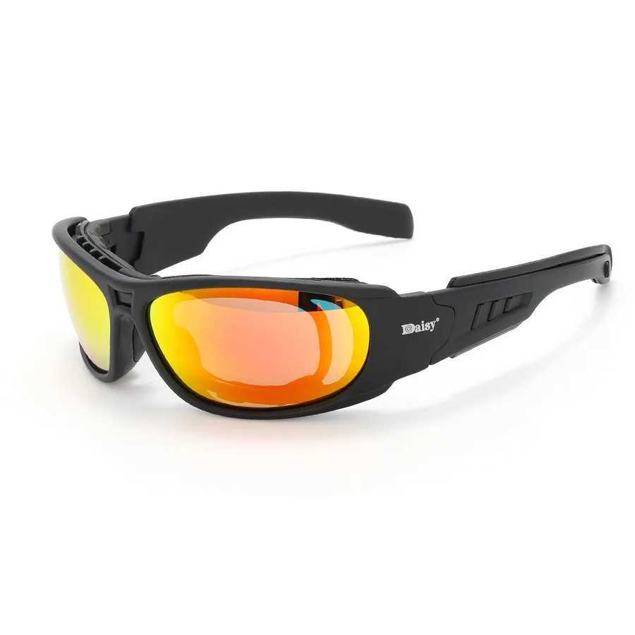 Daisy C6 sunglasses mens military polarized sunglassesair gun shooting Gafas smoke lens motorcycle bicycle goggles W241028