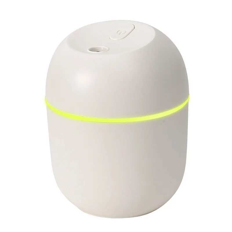 Trasonic Mini Air Humidifier Ara Essential Oil Diffuser for Automotive USB Nebulizer with LED Night Light Y241104
