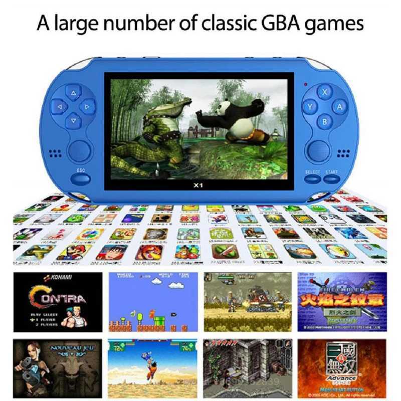 4.3 Inch Game Console For PSP Game Console Classic Dual-Shake Game Console 8G Built-in 10000 Games 8/16/32/64/128 Bit Games Z250212