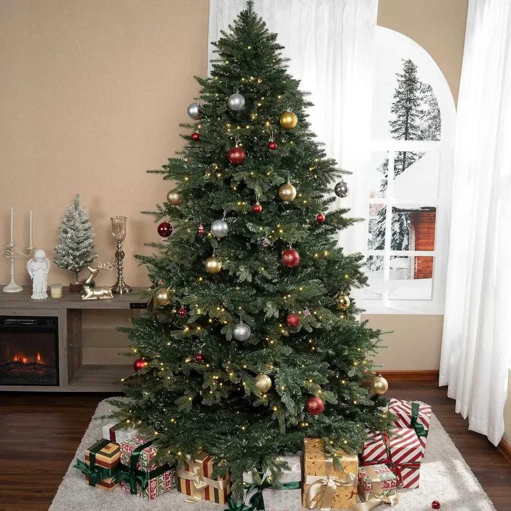 6.5-foot rural Christmas tree with lights a true classic Christmas tree with 2595 branch hints 600 warm lights and yuan W241029