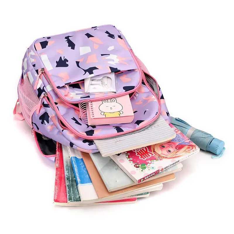 CMM Primary Child School Backpacks Large Capacity Orthopedic for Book Bag Camo Girls Backpack 241029