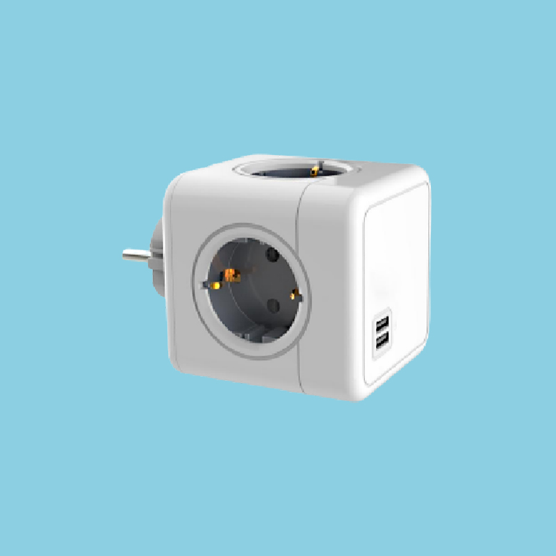 Smart Universal round multi Outlet Power with type-a and type-c USB port Socket power cube usb strip
