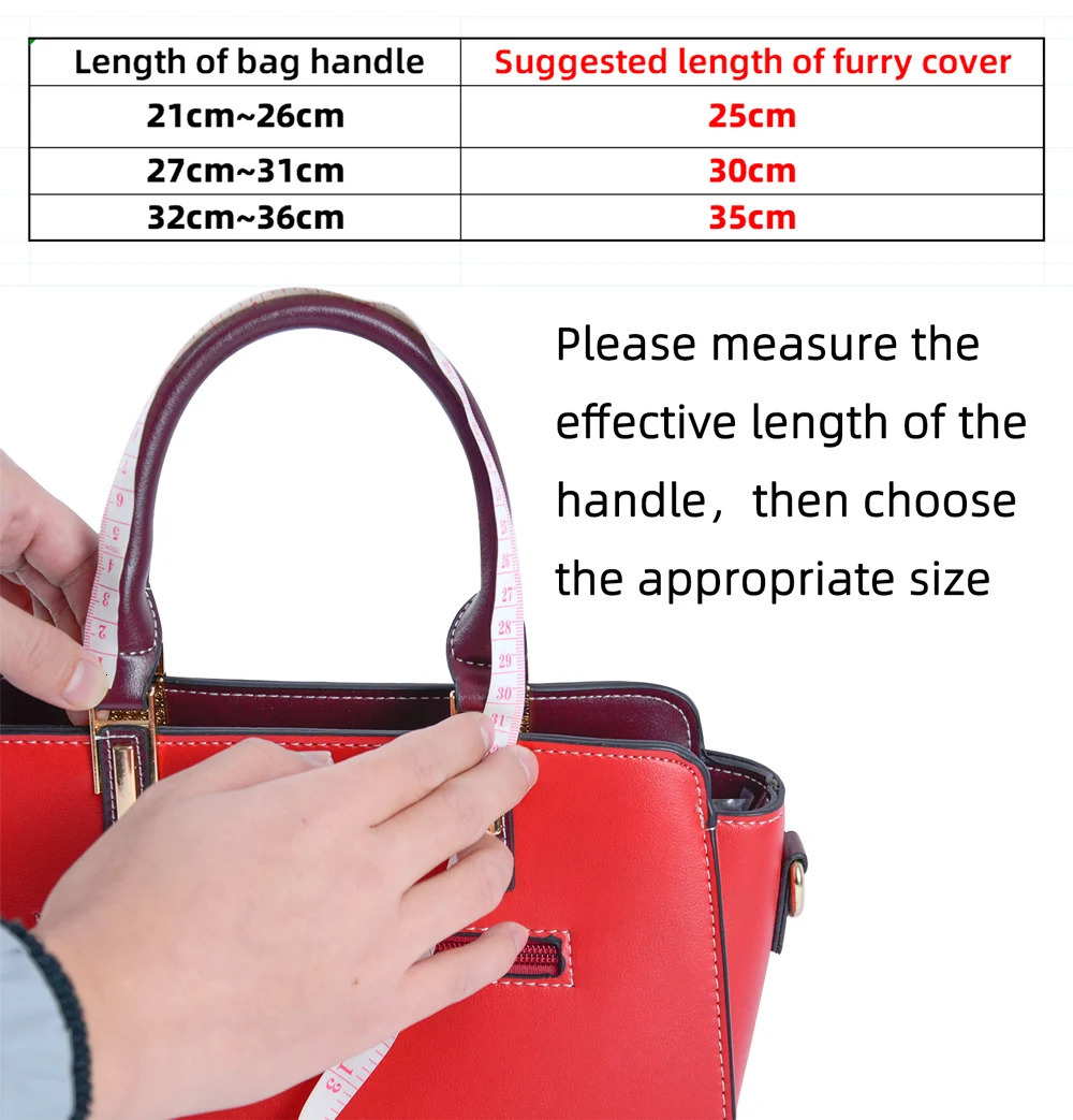 winter mink down furry bag Handles Cover sable fur Fastener Faux marten rabbit ermine For women Bags Accessories 241028