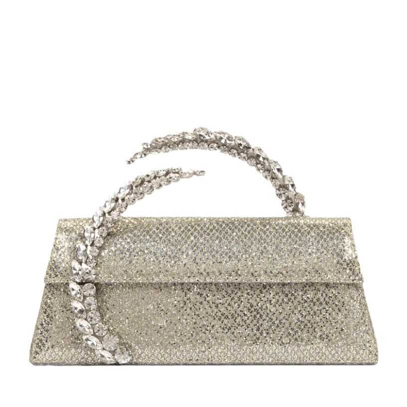 Internet celebrity's same style sparkling diamond satin handbag, sparkling diamond dinner bag women's bag 241015