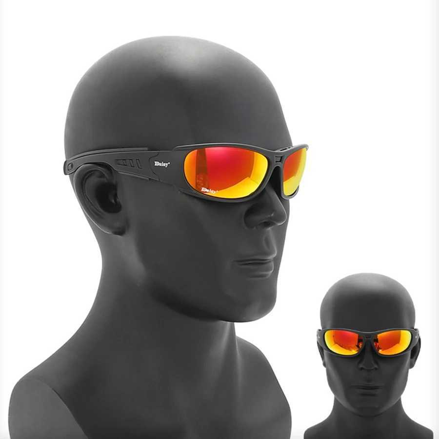 Daisy C6 sunglasses mens military polarized sunglassesair gun shooting Gafas smoke lens motorcycle bicycle goggles W241028
