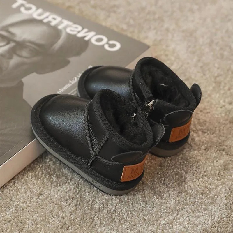 Baby Warmth Baby Boots Childrens Cotton Shoes Snow Boots Baby Winter Non-slip Soft Toddler Shoes Plus Velvet Thick Breathable 241028
