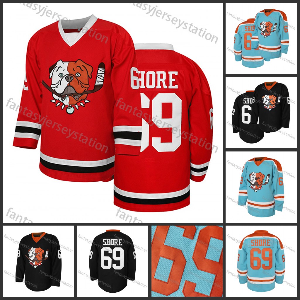 Men's Red # 69 Ice Hockey Sweatshirt, Loose Embroidered Long Sleeves, Sporty, Fashionable And Casual, Street Breathable