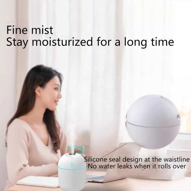 250ML Mini Air Humidifier Ara Essential Oil Diffuser USB He Car Every time Air Humidifier spray with LED Light Y241104