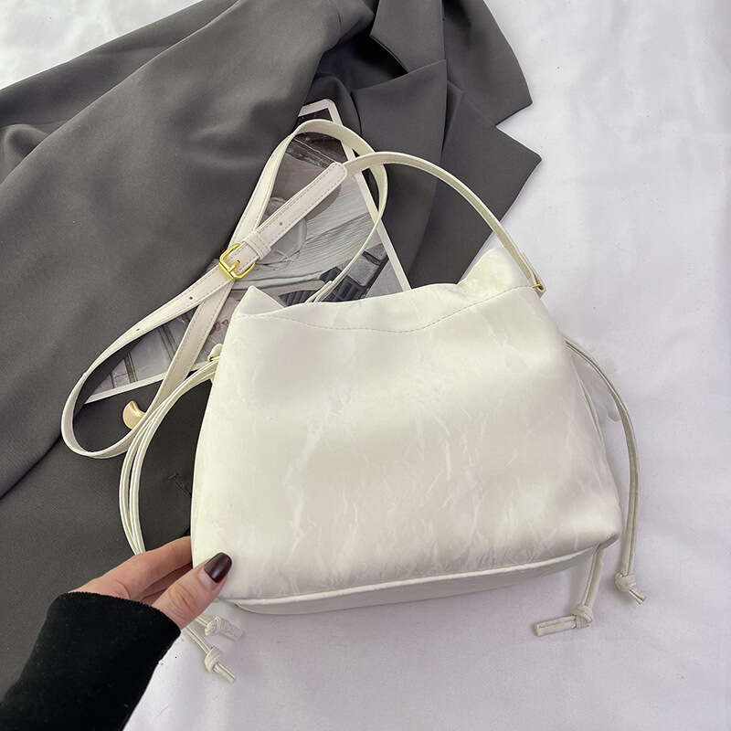 High End Western Style Niche Pink For Women S New Versatile Crossbody Fashionable Handbag Bucket Bag