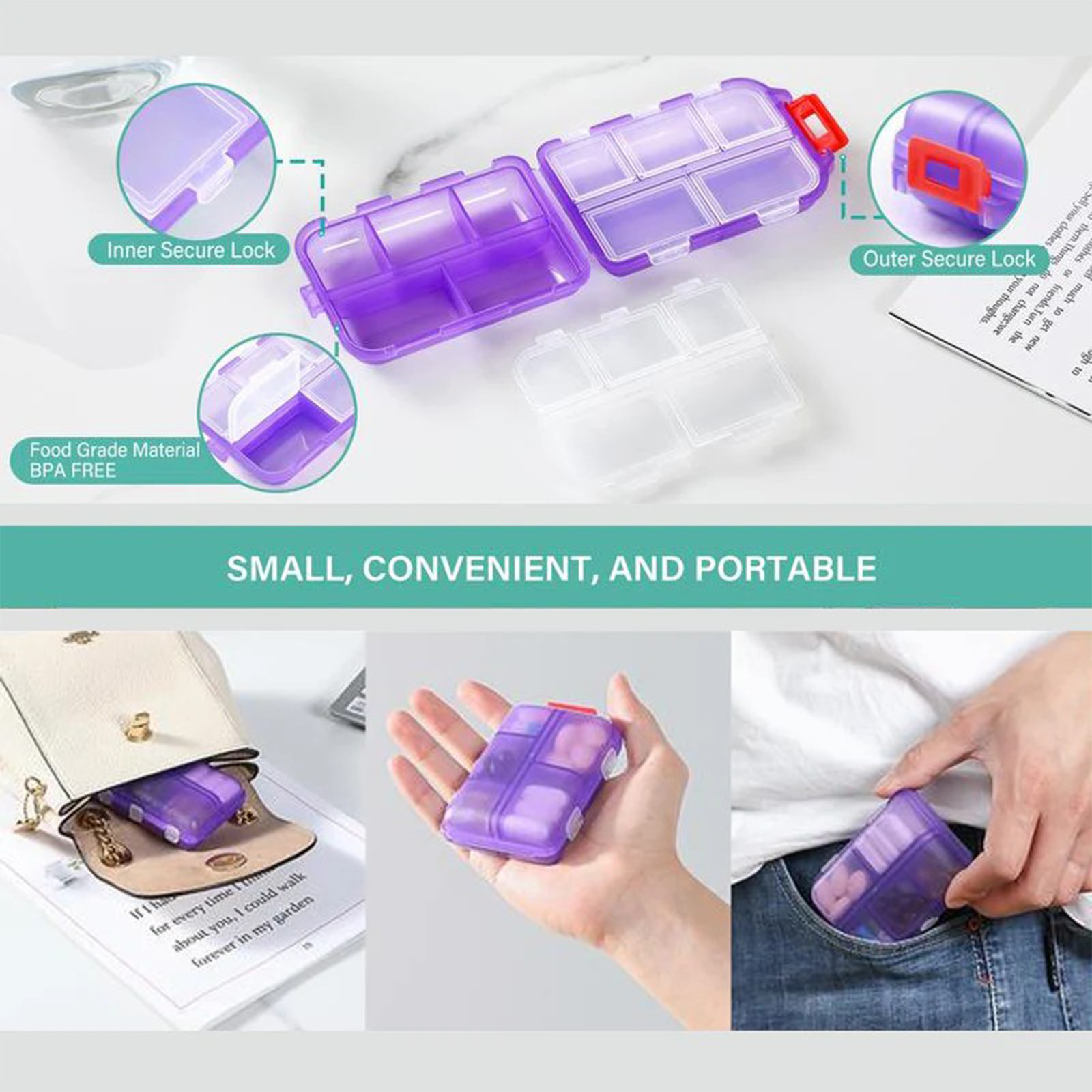 Organizer With Labels Travel Daily Container Medication Organizer Storage Organizer Travel Best Need Case 7 Day Organize
