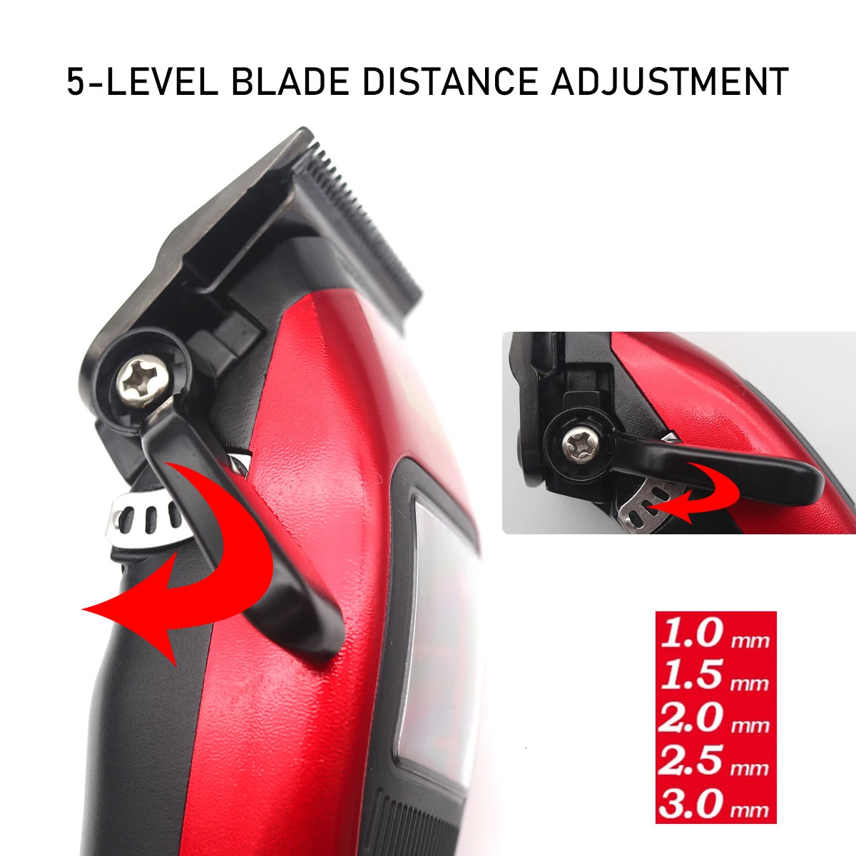 WMARK NG-X1 10000RPM Magnetic Vector Motor Professional Mens Hair Clipper DLC Blade with Seat Charger Hair Clipper 241028