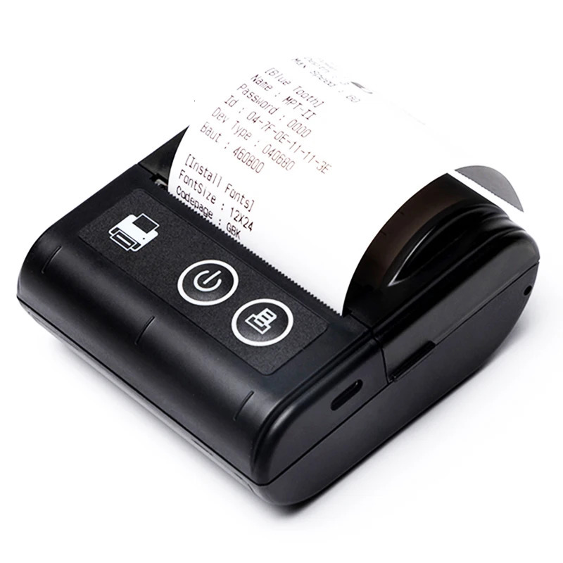 Mini portable printer Bluetooth thermal printer suitable for mobile phones IOS Android computers USB 58MM portable mini thermal printer Impresara 2410