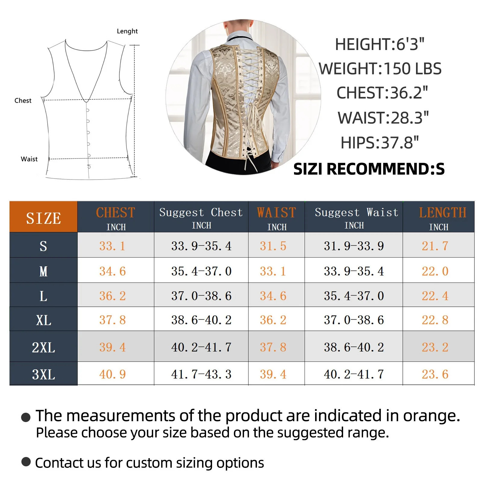 Mens tight corset vest lace top formal waist jacket beige floral waist training suit wedding dress used for wedding party tight top 241029