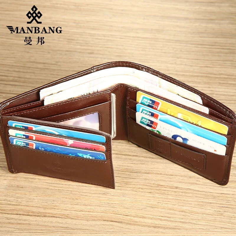 Mang selg mens y original short three fold one layer denim wallet business 241028 f6cb 4