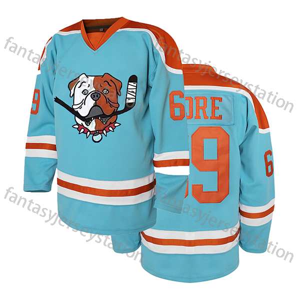 Men's Red # 69 Ice Hockey Sweatshirt, Loose Embroidered Long Sleeves, Sporty, Fashionable And Casual, Street Breathable