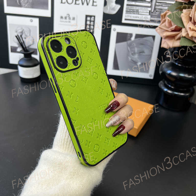 Luxury Phone Case Designer iPhone Case For iPhone 16 Pro Max 15 13 12 11 ProMax 14 plus soft leather men and women couples vintage and trendy brand protective cover