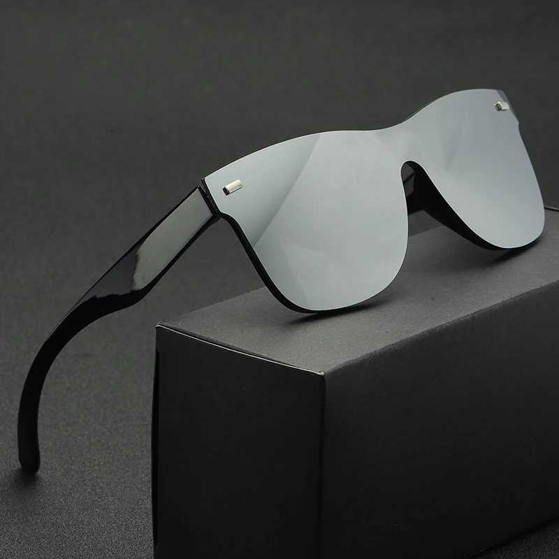 Super large luxury glasses for women anti reflective mirror sunglasses square plastic glasses classic womens sunglasses Uv400 W241028
