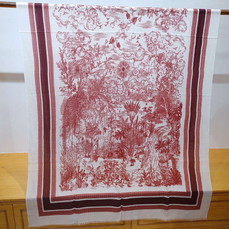 Naizaiga 100 Sketch Forest Ultra-Fine Pure Cashmere Long Scarf Women Winter Thin Blue Red Shawl , Msk69