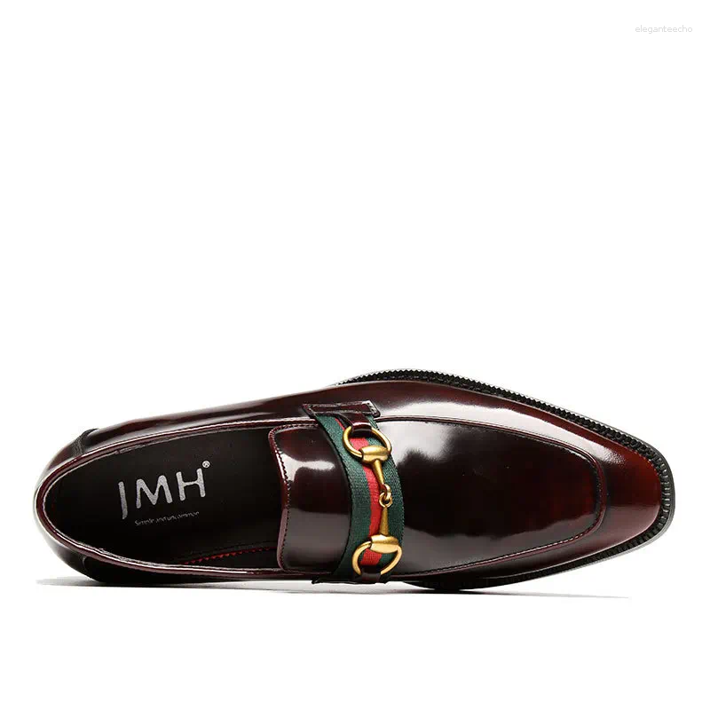 Dress Shoes Spring And Autumn Lacquer Leather Set Foot Business Formal For Men British Style Shiny Easy-to-wear Loaf