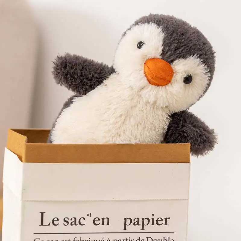 16cm Cute Warm Plush Toy Squishy Kawaii Penguin Sleeping Cute Plush Toy Animal Doll Adorable Plushie For Birthday Gift X241028