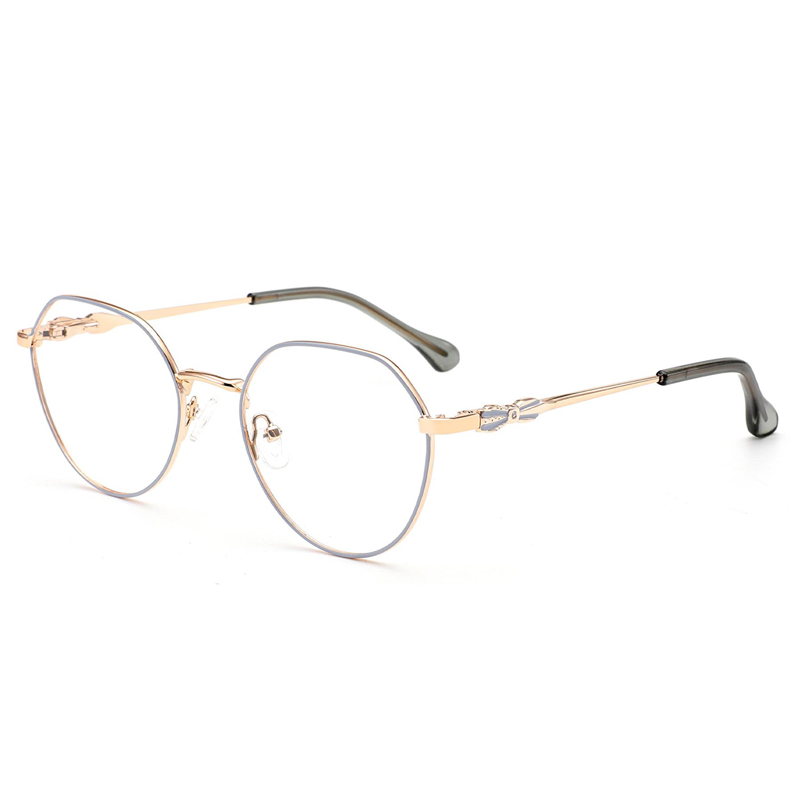 Retro metal square men's small frame business casual eyeglasses frame trend of anti-blue light glasses myopia eyeglasses frame men
