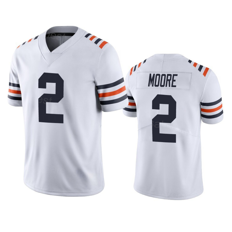 Custom Chicago Football Jersey 2 DJ Moore 4 DAndre Swift 18 Caleb Williams 23 Roschon Johnson 85 Cole Kmet 15 Rome Odunze Keenan Allen DeAndre Carter 