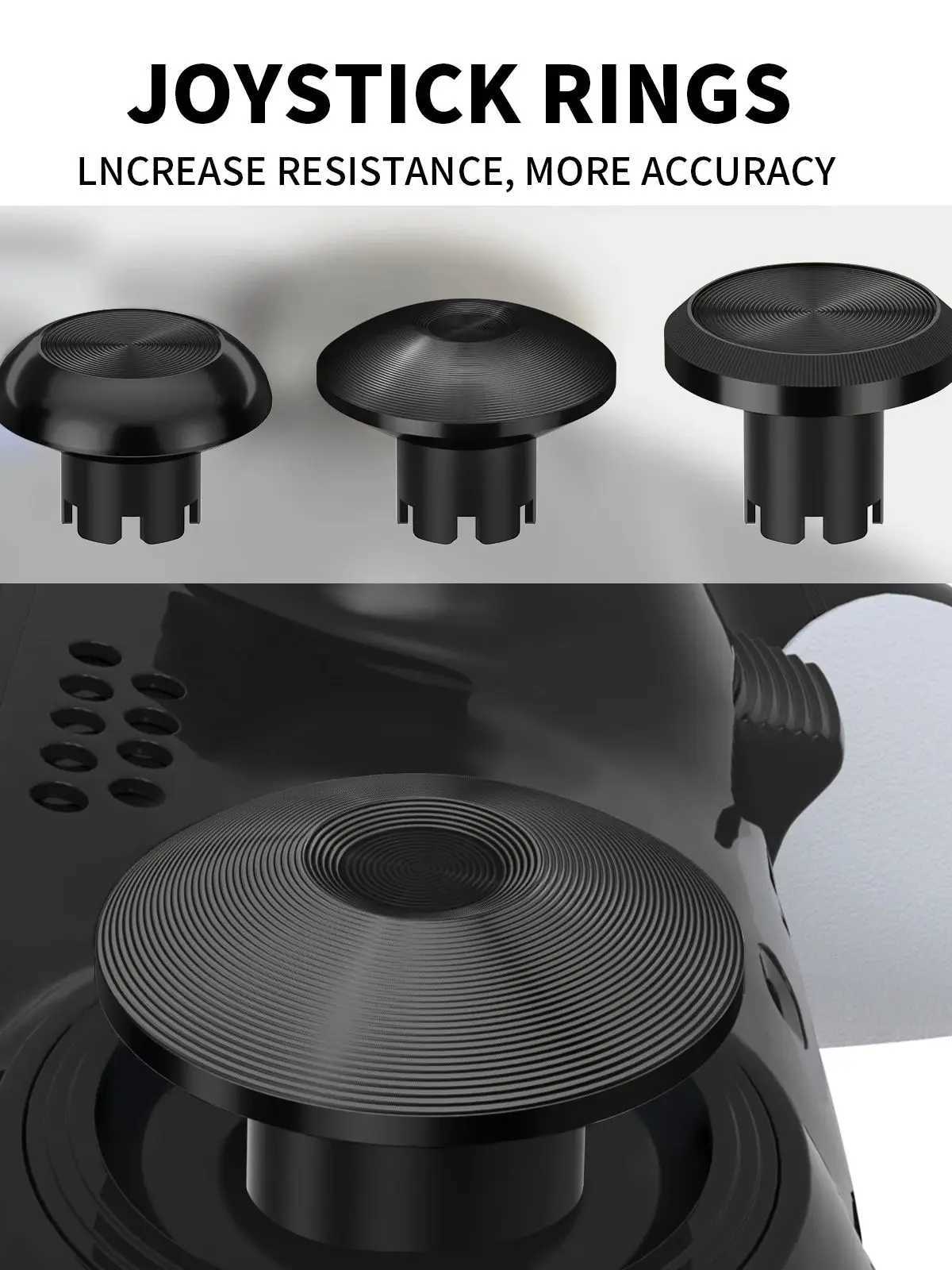 Game Controllers Joysticks Analog Joystick for 5 Edge Controller 10-in-1 Metal Thumb Stick 4 Metal Rear Paddle Trigger Button Replacements H241029