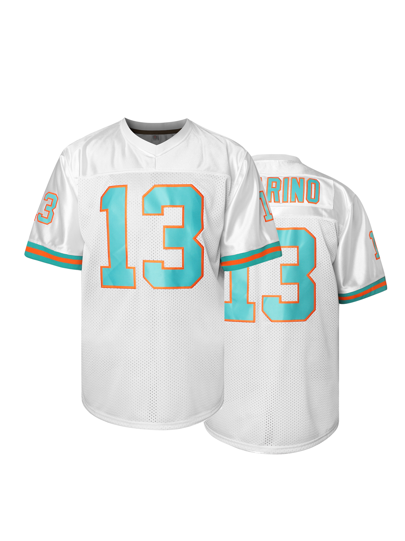 Embroidered Polyester Sports Jersey #13 - V-Neck, Slight Stretch, Alphabetic Pattern, Four Seasons Wear, Casual & Training Loose Fit Top For Men, Univ