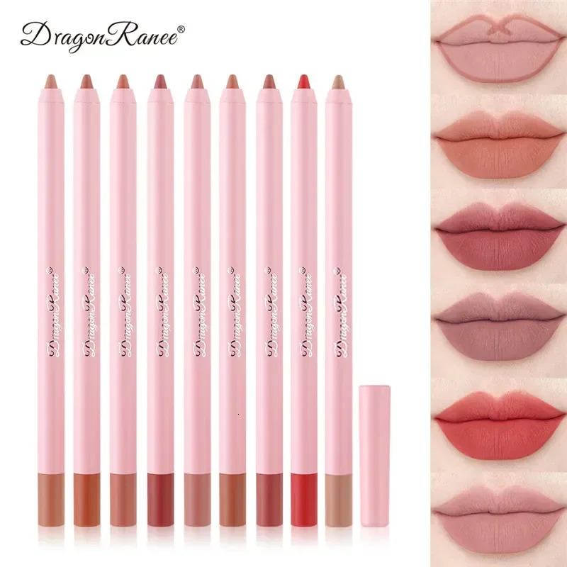 Lip Liner Pen Waterproof Matte 12 Color Outline Lip Shape Lip Plumper Lipstick Pencil Lasting Non-fading Velvet Lip-Liner Makeup 241028