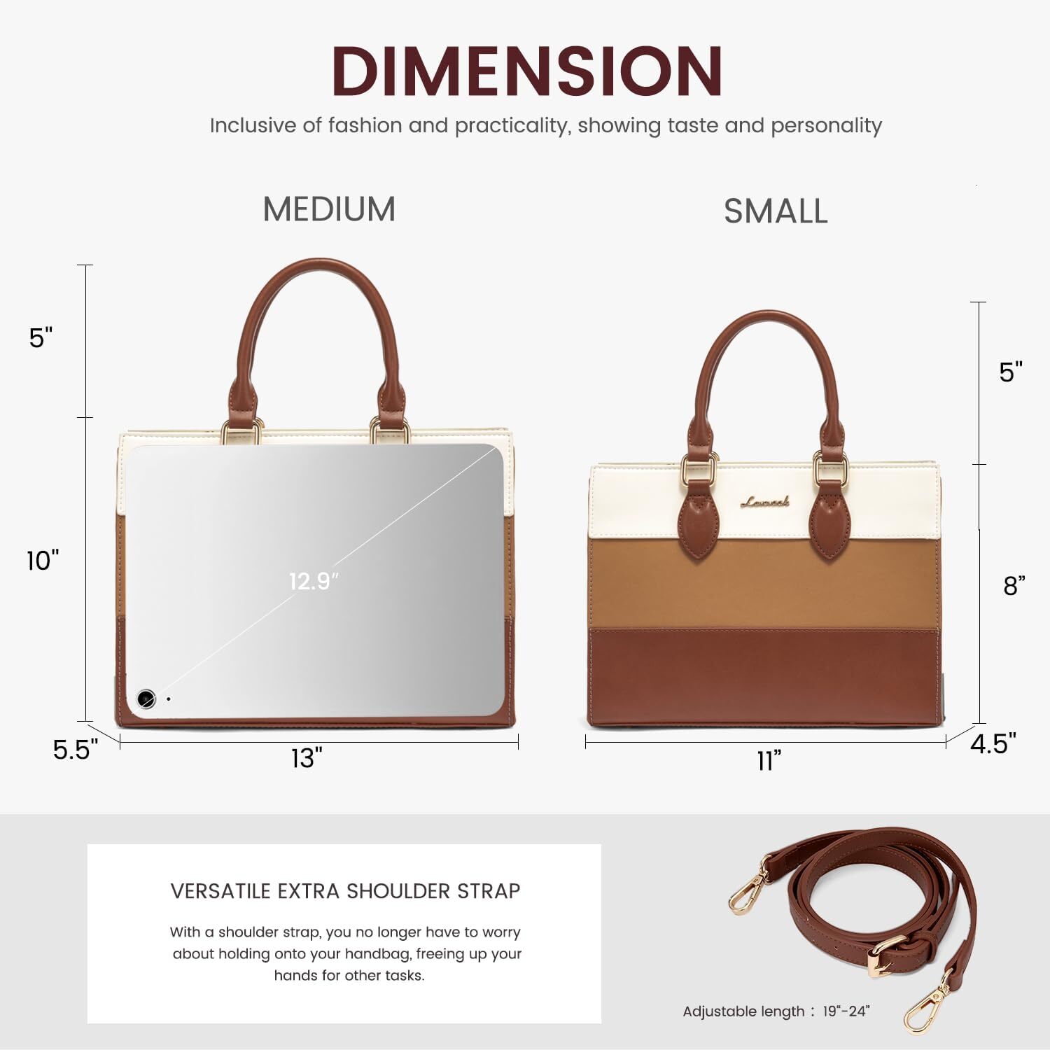 Women's wallet, women's fashionable handbag, PU leather bag, top handle shoulder bag