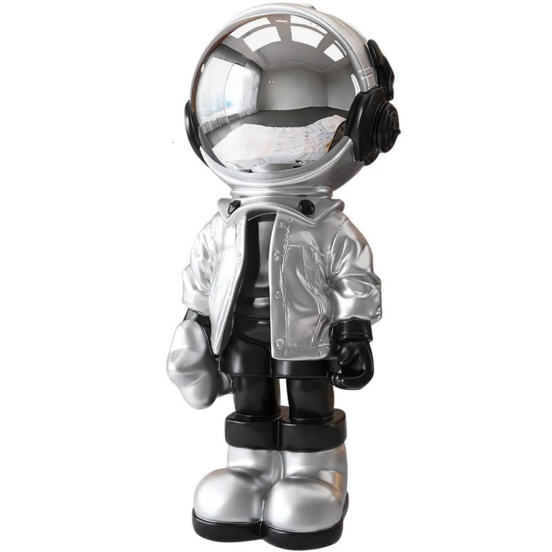 Resin Sculpture Table Decoration Electroplating Painting Astronaut Statue Room Decoration Home Decoration Sculpture Art Digital 241028