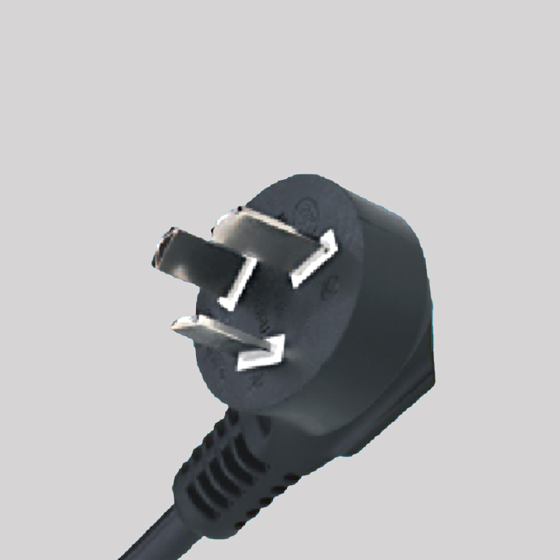 Factory Wholesale Price Black 220V Electric Type Copper Power Cord 3 Pin Plug with standard any size wire for hot sales