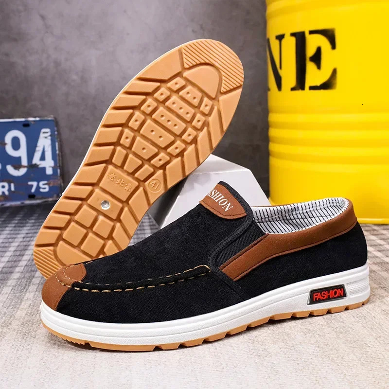 Shoes for Men Plus Size Male Loafers Casual Comfortable Sneakers Slip On leisure Shoes Lightweight Vintage Flats 241028