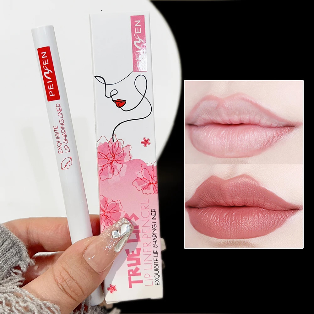 Matte Lip Liner Gold Tube Waterproof Lipstick Pencil Female Easy To Wear Non-stick Cup Lips Contouring Pen Nude Lip Cosmetics 241028