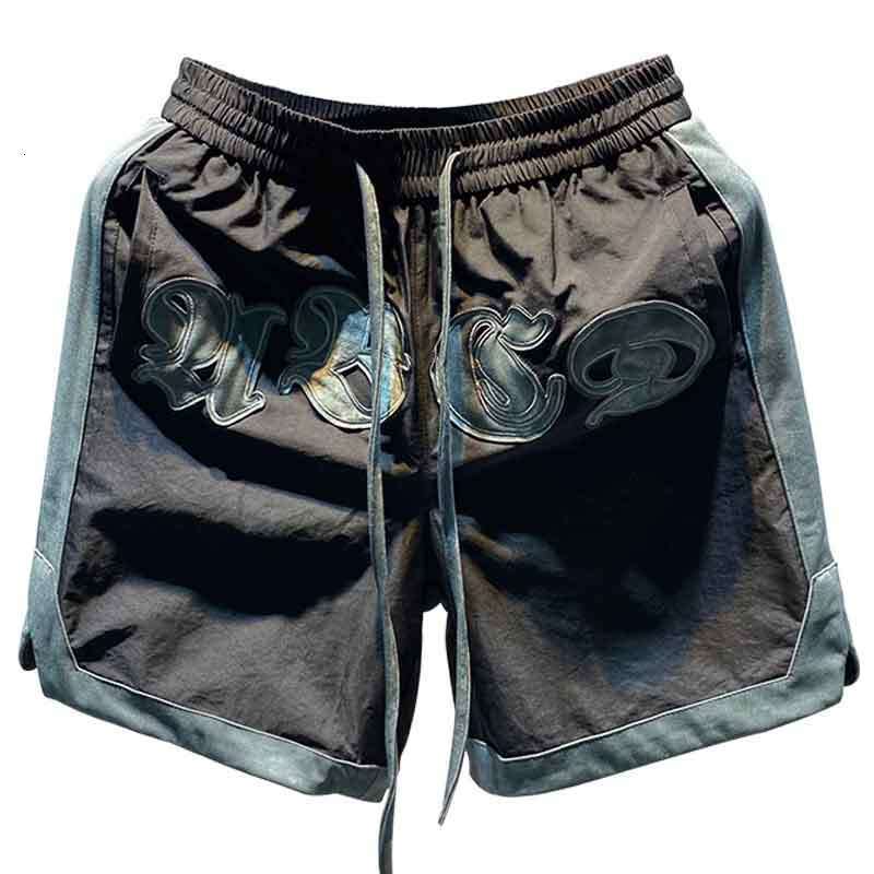 Letter Embroidery Ing Design Quick-Drying Basketball Summer Thin Fashion Trend Y2k Baggy High Street Shorts Men