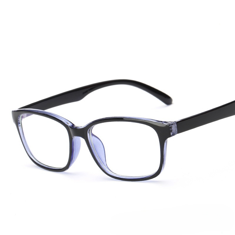 Anti blue light non prescription flat light goggles computer mobile phone anti radiation glasses for men and women